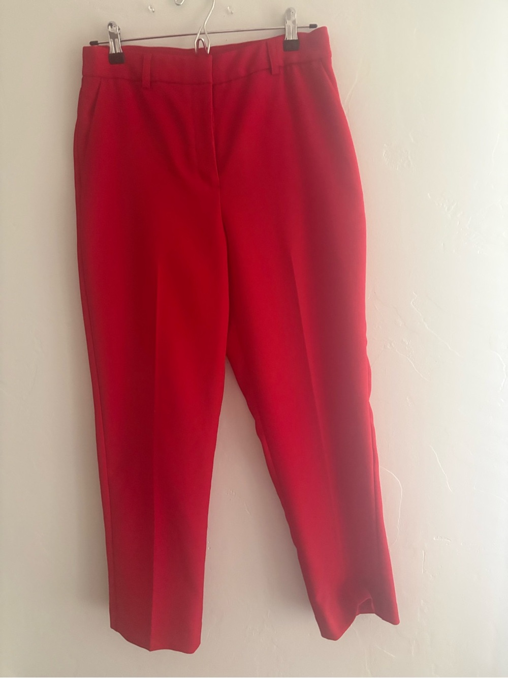 Express Red Editor Straight Ankle Pants - Picture 3 of 11